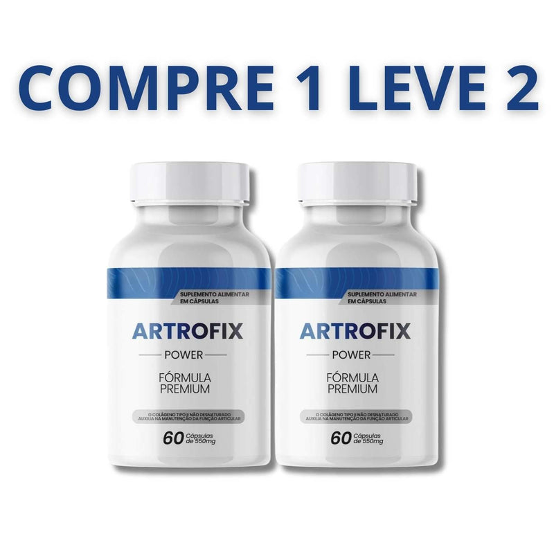 Artrofix Power 60 Cápsulas - Redução de Dores Articulares e Melhora da Mobilidade + Frete Grátis