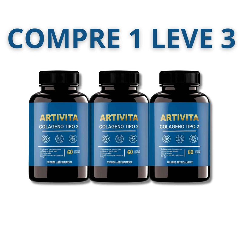 Artivita 60 Cápsulas - Eliminação de Dores Articulares e Melhora da Mobilidade + Frete Grátis