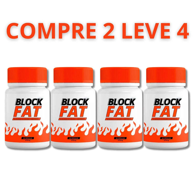 Block Fat 60 Cápsulas - Eficiente Para Perda De Peso e Controle Do Apetite + Frete Grátis