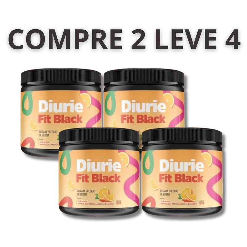 DiurieFit Black 150g: Suplemento Natural para Auxilio no Emagrecimento e Detox Saudável