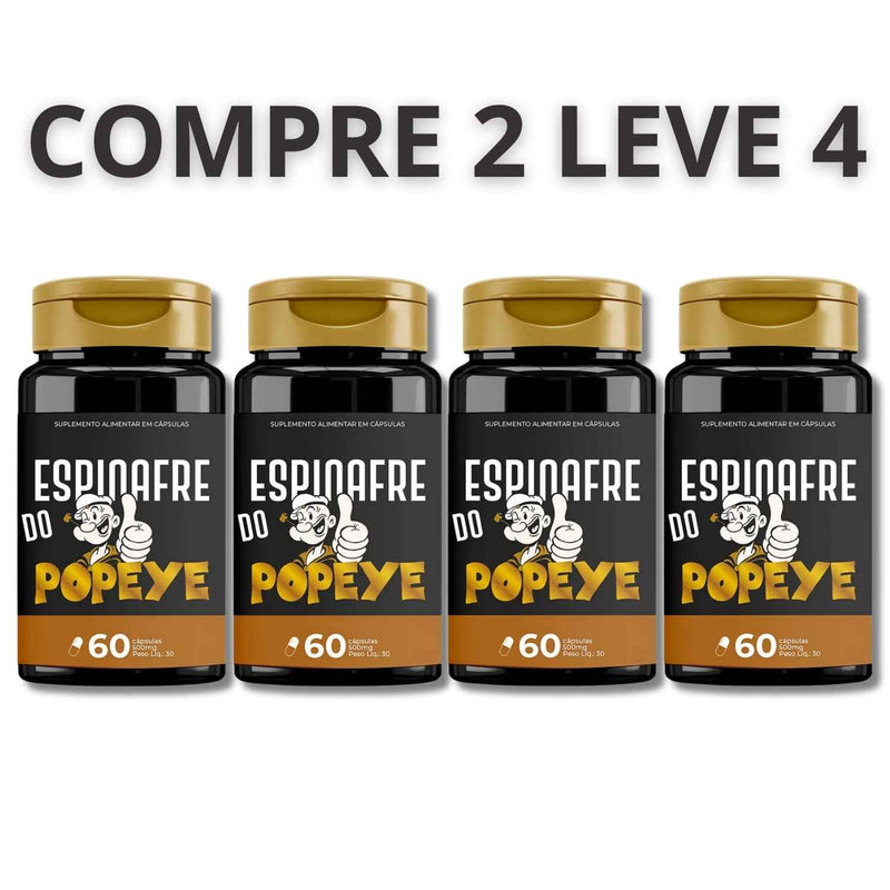 Espinafre Do Popeye 60 Cápsulas - Aumento De Grossura e Potência Que Você Merece + Frete Grátis