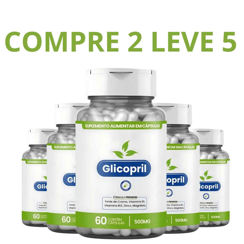 Glicopril 60 Cápsulas - Controle Natural Da Glicose Para Uma Vida Saudável + Frete Grátis