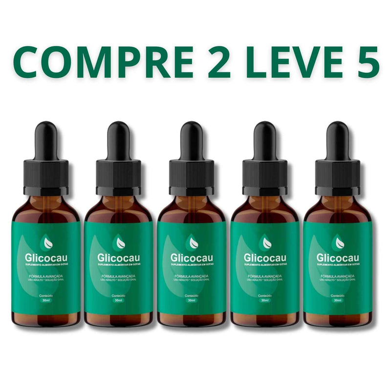 Glicocau 30ml - Controle Da Diabete Promovendo o Bem-Estar + Frete Grátis