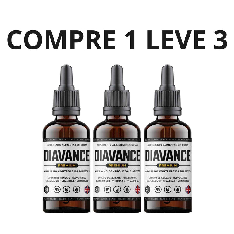 Diavance Premium 30ml - Saúde e Controle de Diabetes + Frete Grátis