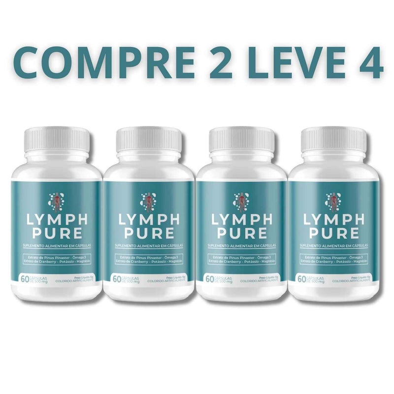 Lymph Pure 60 Cápsulas - Elimina Inchaço e Melhora a Saúde + Frete Grátis