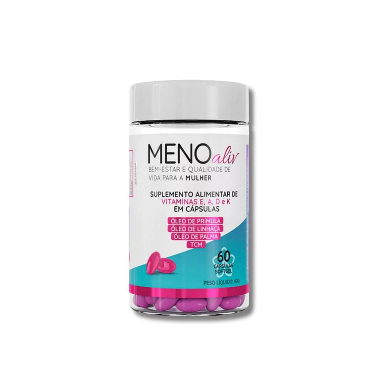 Meno Aliv 60 Cápsulas -Segura Para Alívio Da Menopausa + Frete Grátis