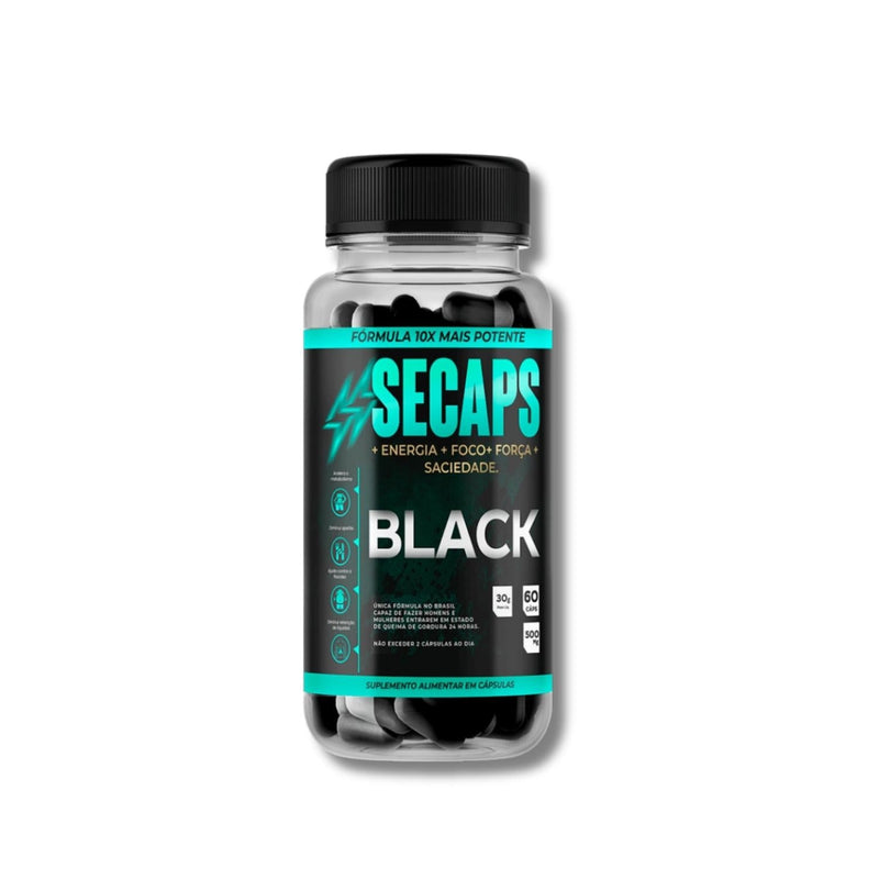 Secaps Black 60 Cápsulas - Sua Luta Contra a Balança Acaba Hoje + Frete Grátis