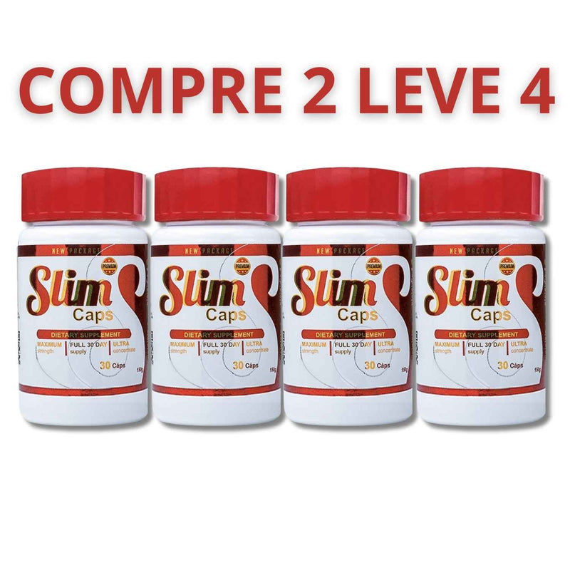 Slim Caps 30 Cápsulas - Sua Luta Contra a Balança Acaba Hoje Mesmo + Frete Grátis