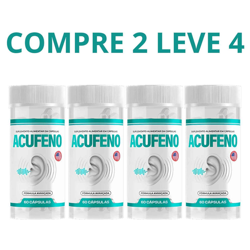 Acufeno 60 Cápsulas - Saúde Auditiva Que Você Merece + Frete Grátis